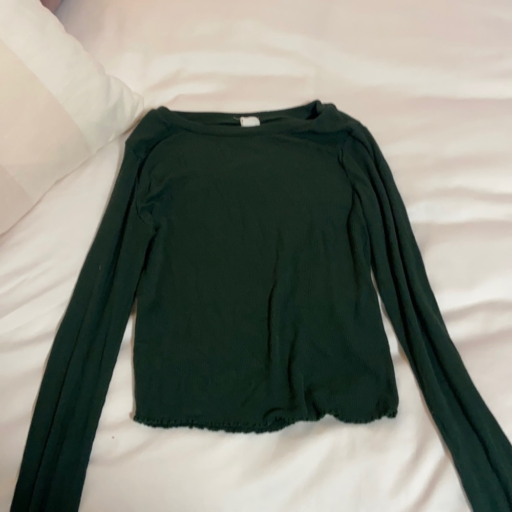 evergreen longsleeve Garage top, size XS